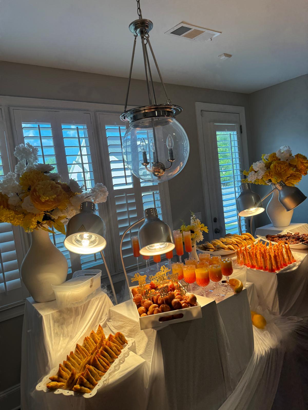 NeeraCakesAndMore catering display